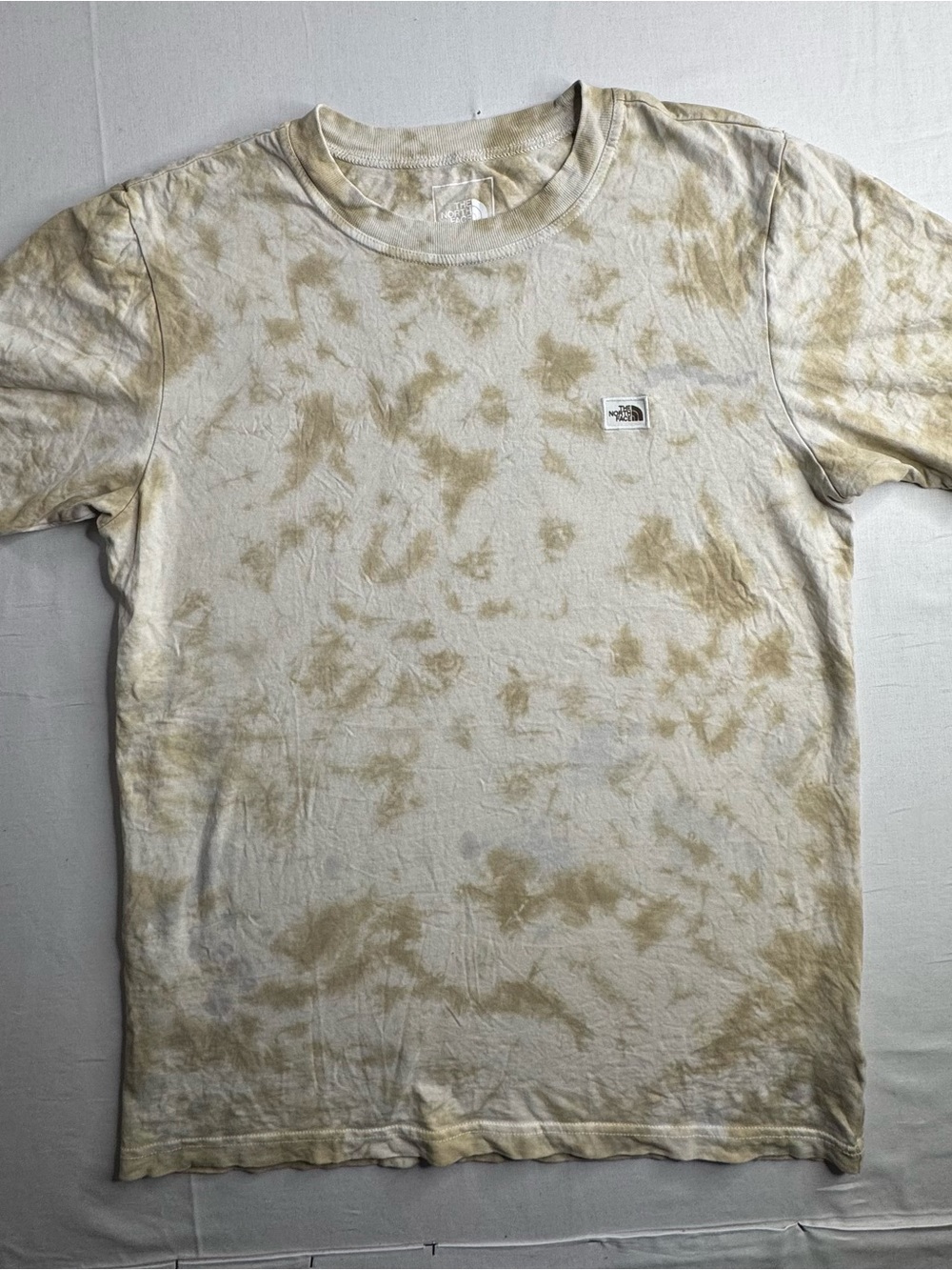 The North Face Men’s Cream & Beige Tie-Dye Short Sleeve Crew Tee